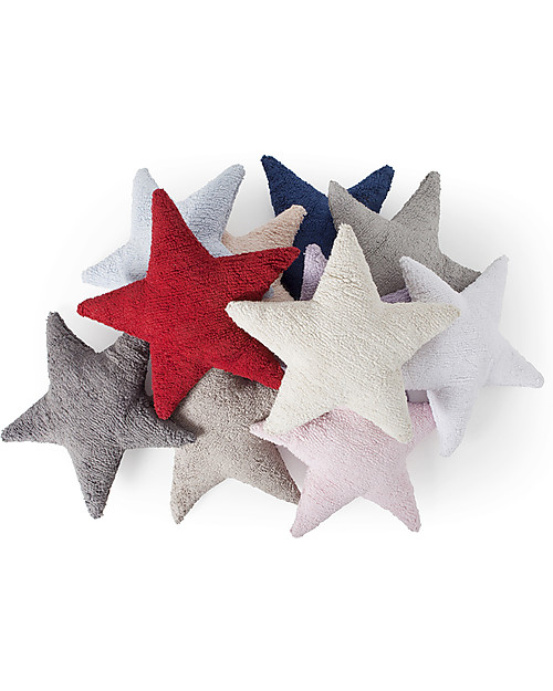 Lorena Canals Red Star Cushion 100% Natural Cotton (machine washable) Cushions