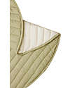 Lorena Canals Reversible Play Mat - Leaf - Olive Green - GOTS Organic Cotton - Bamboo Collection - Diameter 100 cm Carpets