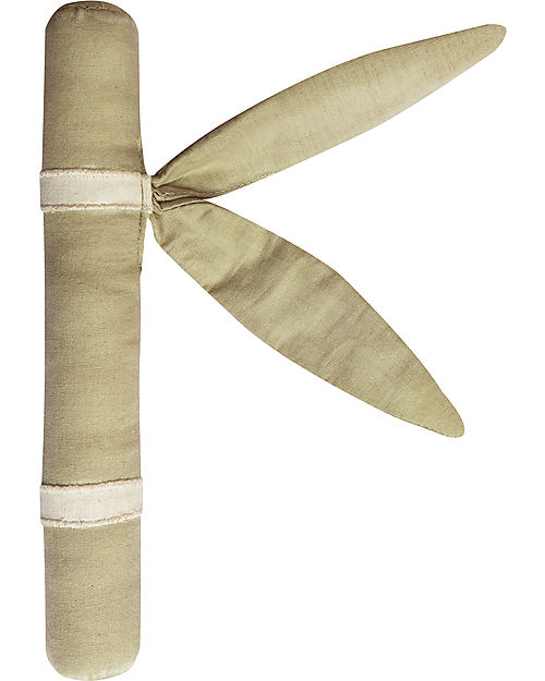 Lorena Canals Reversible Play Mat - Leaf - Olive Green - GOTS Organic Cotton - Bamboo Collection - Diameter 100 cm Carpets