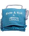 Lorena Canals Ride & Roll Airplane Set - Plane + Track - Grey/Light Blue/Green - 4 Meter Long Track Playmats