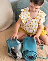 Lorena Canals Ride & Roll Airplane Set - Plane + Track - Grey/Light Blue/Green - 4 Meter Long Track Playmats