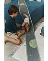 Lorena Canals Ride & Roll Milkyway - Milkyway + Track - Natural/Green/Terracotta/Grey - Astronaut Collection - 4 Meter Long Track! Playmats