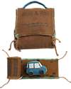 Lorena Canals Ride & Roll Safari Set - Jeep + Track - Eco City - Blue/Caramel/Red - 4 meter long Roll! Playmats