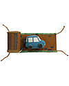 Lorena Canals Ride & Roll Safari Set - Jeep + Track - Eco City - Blue/Caramel/Red - 4 meter long Roll! Playmats
