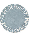 Lorena Canals Round Machine Washable ABC Rug, Blue-Natural - 100% cotton (150 cm diameter) Carpets