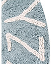 Lorena Canals Round Machine Washable ABC Rug, Blue-Natural - 100% cotton (150 cm diameter) Carpets
