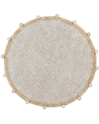 Lorena Canals Round Machine Washable Rug Bubbly - Honey - 120 cm diameter Carpets