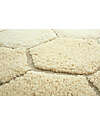 Lorena Canals Round Rug - Honeycomb - Ivory/Golden - Cotton - Planet Bee Collection - Diameter 140 cm Carpets