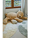 Lorena Canals Round Rug - Honeycomb - Ivory/Golden - Cotton - Planet Bee Collection - Diameter 140 cm Carpets