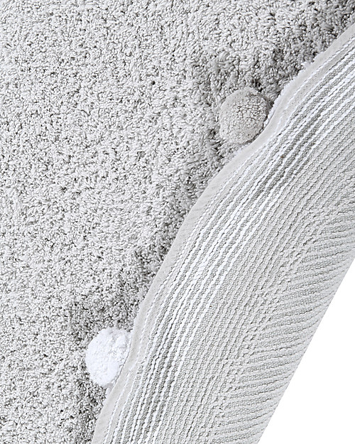 Lorena Canals Round Washable Rug Bubbly - Light Grey - 120 cm diameter Carpets