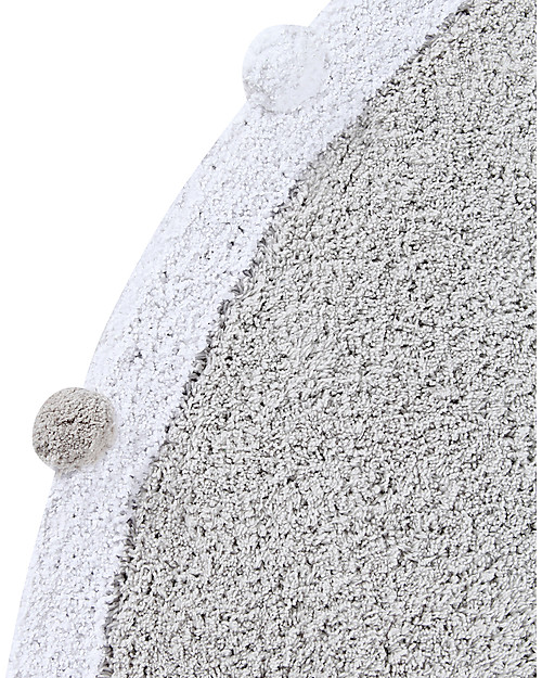 Lorena Canals Round Washable Rug Bubbly - Light Grey - 120 cm diameter Carpets