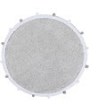 Lorena Canals Round Washable Rug Bubbly - Light Grey - 120 cm diameter Carpets