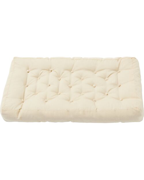 Lorena Canals Sana Set - Cradle/Rug/Basket/Pouf - 100% Recycled Material - Mini Lorena Collection - 22 x 32 x 16 cm Dolls