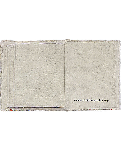 Lorena Canals Sensory Fabric Book - Colors Theme - Organic Cotton - New Green Toys Collection Sensory Games_