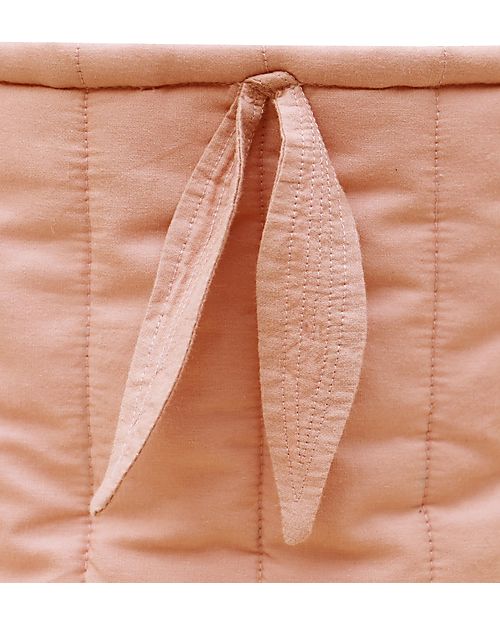 Lorena Canals Set of two Quilted Baskets - Bambie Vintage Nude - 100% GOTS Organic Cotton - Bamboo Collection - Diameter 20 x 30 cm and 15 x 15 cm Storage organisers