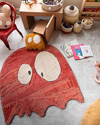 Lorena Canals Shaped Rug Ghosty - Wool (100x100 cm) - Antislip Underlay Carpets