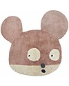 Lorena Canals Shaped Rug Miss Mighty Mouse - Wool (100x120 cm) - Antislip Underlay Carpets