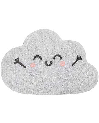 Lorena Canals Shaped Washable Rug Happy Cloud - 100% cotton (85x120 cm) Carpets