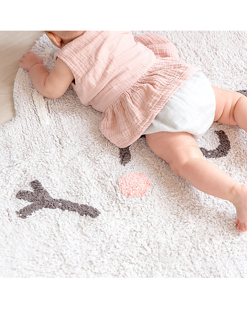 Lorena Canals Shaped Washable Rug Happy  Cloud - 100% cotton (85x120 cm) Carpets