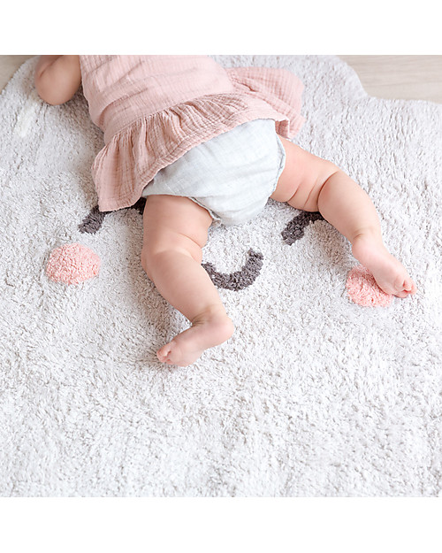 Lorena Canals Shaped Washable Rug Happy  Cloud - 100% cotton (85x120 cm) Carpets