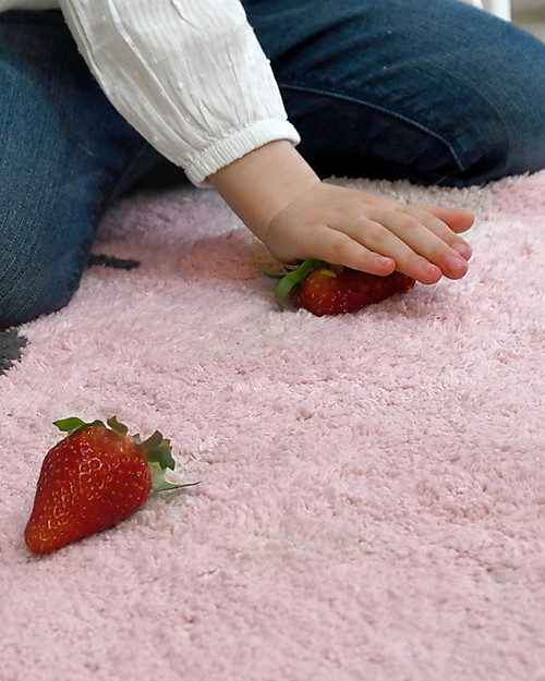 Lorena Canals Shaped Washable Rug Happy Heart - Cotton (90x105 cm) Carpets