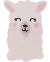 Lorena Canals Shaped Washable Rug Smile Like a Llama - Cotton (82x120 cm) Carpets