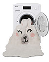 Lorena Canals Shaped Washable Rug Smile Like a Llama - Cotton (82x120 cm) Carpets