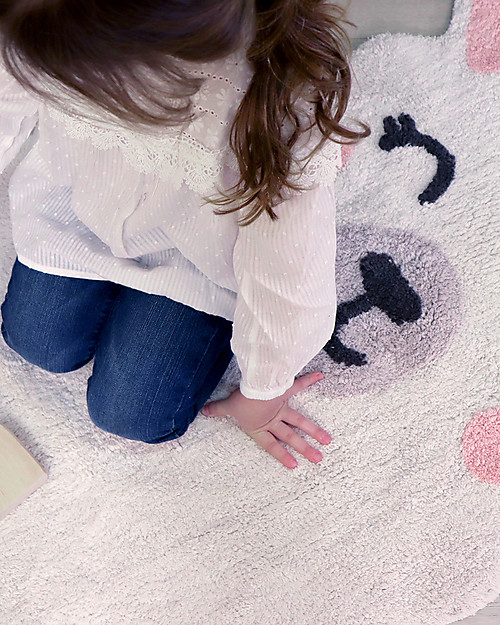 Lorena Canals Shaped Washable Rug Smile Like a Llama - Cotton (82x120 cm) Carpets