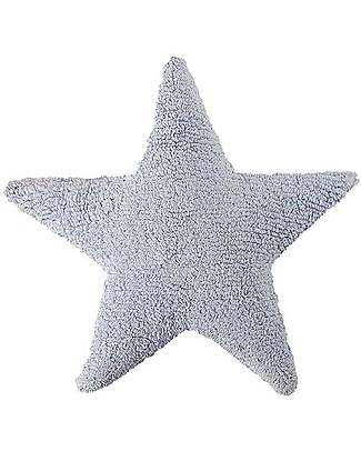 Lorena Canals Star Washable Cushion - Blue - (54x54 cm) Cushions