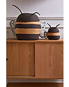Lorena Canals Storage Basket - Baby Bee - Black/Yellow - Cotton - Planet Bee Collection - 15 x 15 cm Storage organisers