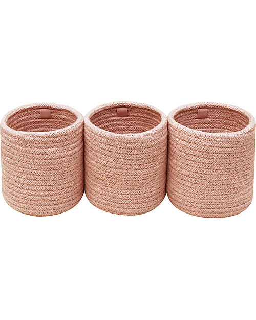 Lorena Canals Storage Basket - Bobby Vintage Nude - Cotton - Bamboo Collection - 12 x 32 x 10 cm Storage organisers