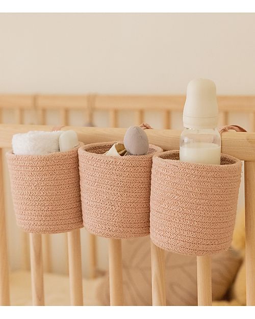 Lorena Canals Storage Basket - Bobby Vintage Nude - Cotton - Bamboo Collection - 12 x 32 x 10 cm Storage organisers