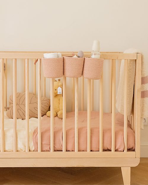 Lorena Canals Storage Basket - Bobby Vintage Nude - Cotton - Bamboo Collection - 12 x 32 x 10 cm Storage organisers