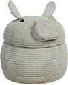 Lorena Canals Storage Basket Henry the Hippo - Blue Sage - The Animal Crew Collection - 25 x 30 cm Storage organisers