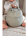Lorena Canals Storage Basket Henry the Hippo - Blue Sage - The Animal Crew Collection - 25 x 30 cm Storage organisers