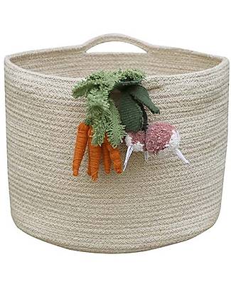 Lorena Canals Storage Basket Vegetables - Oli & Carol - Handmade - Cotton - (23x30x30 cm) Storage organisers