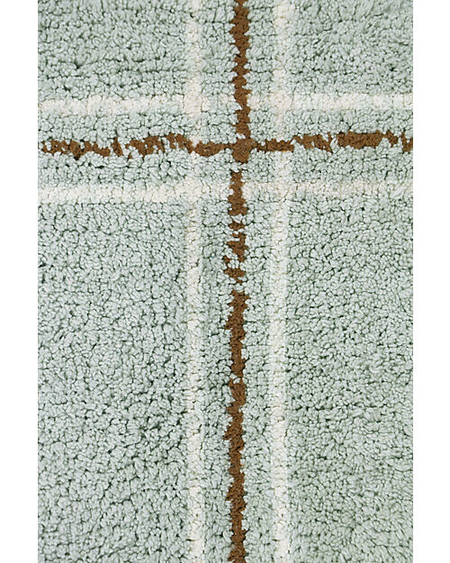 Lorena Canals Stripes Rug - Blue Sage - Natural Cotton - Little Chefs Collection - 90 x 130 cm Carpets