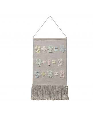 Lorena Canals Wall Hanging Baby Numbers, Back to School - 100% cotton Room Decorations