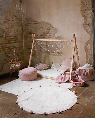 Lorena Canals Washable Floor Cushion Bubbly - Vintage Nude - diametre 48 cm Pillows