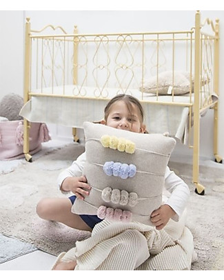 Lorena Canals Washable Knitted Cushion Back to School, Counting Frames (30 x 30 cm) Pillows