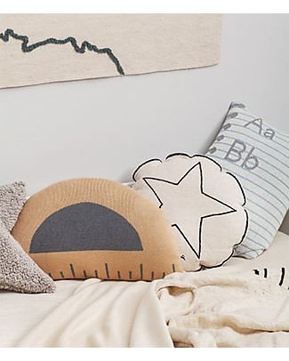 Lorena Canals Washable Knitted Cushion Back to School, Ruler (30 x 50 cm) Cushions