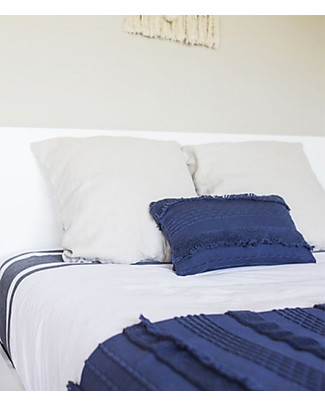 Lorena Canals Washable Knitted Cushion Early Hours, Air Alaska Blue (30 x 50 cm) Pillows