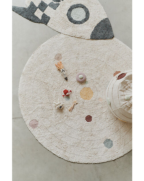 Lorena Canals Washable Play Rug - Solar System - Astronaut Collection - Diameter 150 cm Playmats