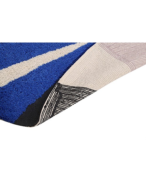 Lorena Canals Washable Round Rug Geometric design Klein - 100% cotton (160 cm) Carpets