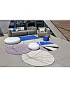 Lorena Canals Washable Round Rug Trace, Beige - 100% cotton (160 cm) Carpets