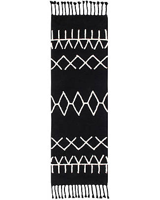 Lorena Canals Washable Rug Bereber S - Black & White - (80x230 cm) Carpets