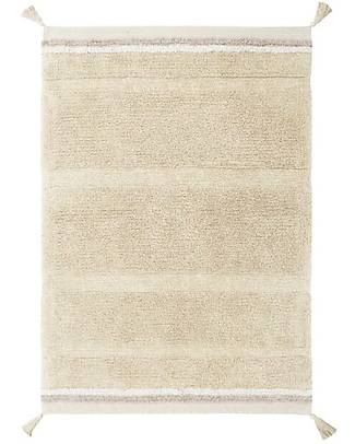 Lorena Canals Washable Rug - Bloom Golden - Fantasy Garden - Natural and Gold - Cotton - (90x130 cm) Carpets