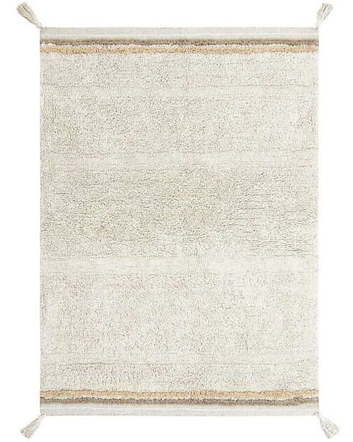 Lorena Canals Washable Rug - Bloom Natural - Fantasy Garden - Natural and Pink - Cotton - (120x160 cm) Carpets
