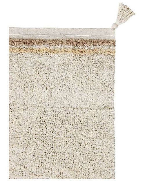 Lorena Canals Washable Rug - Bloom Natural - Fantasy Garden - Natural and Pink - Cotton - (120x160 cm) Carpets