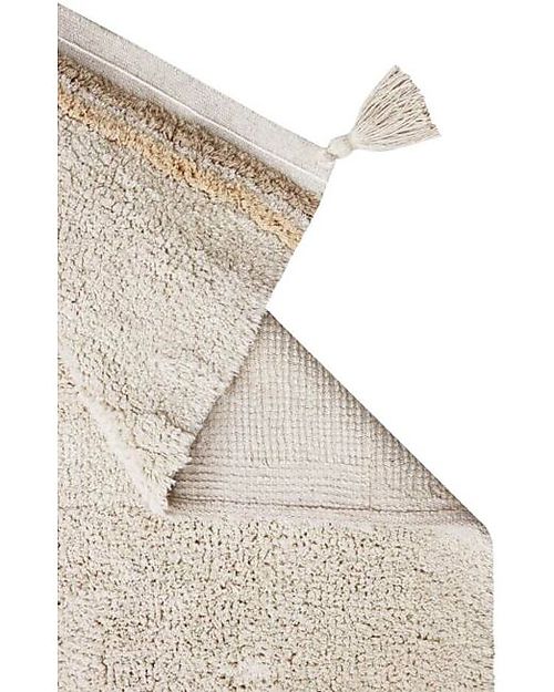 Lorena Canals Washable Rug - Bloom Natural - Fantasy Garden - Natural and Pink - Cotton - (120x160 cm) Carpets